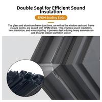 Ventanas de Vidrio de Piso a Techo con Marco de Aleación de Aluminio Insonorizadas de Diseño Posmoderno Yuepai, Solárium con Mantenimiento de por Vida