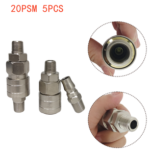 SM PM Self-locking Pneumatic One <b>Key</b> Fast air Gas Coupling Coupler - Product Image 5