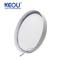 Nouveau ultra mince 5 w 7 w 9 w mince lampe monté par surface 12 w 15 w 20 w 24 w watts rond LED panneau lumineux