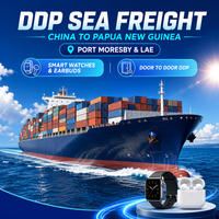 Fret maritime DDP vers Port Moresby, Papouasie-Nouvelle-Guinée, expédition océanique depuis Shenzhen, Chine, LCL FCL pour montres intelligentes, écouteurs Bluetooth