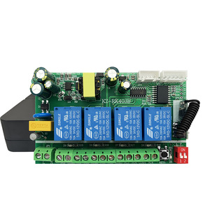 Zhengyu ZY-<span class=keywords><strong>4CH</strong></span> 220V 4-cách không dây dẫn đèn rào cản động cơ về phía trước/đảo ngược Điều khiển học tập mã chuyển đổi từ xa 100m phạm vi ABS - Product Image 2