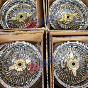 ล้อแม็กซ์ลวดทอง 14x7 ล้อแม็กซ์ลวดซี่ลวด ล้อแม็กซ์ซี่ลวดโครเมียม 5x114.3 - Product Image 6