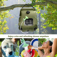 Vente directe du fabricant : Sacs de douche solaires de camping 20L (5 gallons), chauffe-eau solaire portable pour camping, chauffage naturel en extérieur