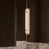Lampu Dinding Marmer Mewah Nordik Lampu Dinding Ruang Tamu Villa Modern Lampu Dinding Latar Belakang Hotel Desainer Dekorasi Kreatif Lampu Alabaster