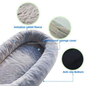Menschliches Hundebett für Erwachsene, Verstellbarer Rücken, Plüsch, Großes Format, Riesiges Menschenbett - Product Image 1