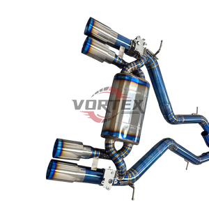 Sistema de Escape de Alto Rendimiento Vortex para BMW M3 F80 M4 F82 - Sistema Catback Ligero de Aleación de Titanio GR1 con Tubo en X y Puntas Azules Quemadas de 1.2mm - Product Image 2