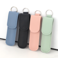 Kit portable de nettoyage d'oreilles en acier inoxydable avec spatule, outil à ressort pour l'élimination du cérumen et boîte cadeau – Modèle Fiber