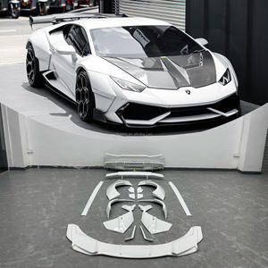 ชุดแต่งคาร์บอนไฟเบอร์สำหรับ Huracan LP580 LP610 รุ่นใหม่ อัพเกรดชุดแต่งสไตล์ PD ประกอบด้วยซุ้มล้อ สปอยเลอร์หน้า และดิฟฟิวเซอร์ - Product Image 1