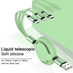 כבל טעינה מהיר טלסקופי 3 in-1 בטלסקופי טעינה מהירה עבור מחשב זמין במגוון רחב של צבעים - Product Image 3