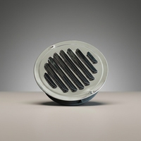 Capuchon d'évacuation plat SUS201/304, grille de ventilation étanche anti-moustiques pour cuisine domestique, pièces de conduit d'air pour toilettes