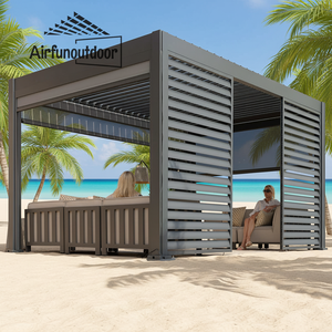 Maßgefertigte Motorisierte Bögen Lauben Pergolen Outdoor-Aluminium-Pavillon Markisen - Product Image 1