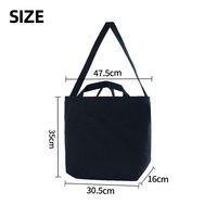 Sac fourre-tout en toile robuste personnalisé avec logo, idéal pour le travail quotidien, l'école, les week-ends, le yoga, sac de sport à bandoulière pour femme avec 3 poignées