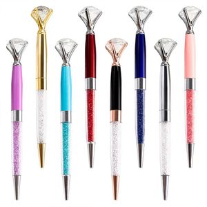 Promo Big Top Diamond Ball <b>Pen</b> with Engraved Logo Multi Color Diamond Crystal for Wedding Gift - Product Image 1