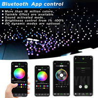 APP Control Autodach Star Light Auto Starlight Headliner Kit Zweifarbige 20W RGBW Fiber Optic Starlight Headliner Kits