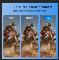 Interfone para motociclos EuroFone IP65 Caméra étanche 2K DV Enregistreur vidéo Caméscope 5.1 BT Group Intercom Headset