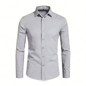 Design Men's Black White Dress <b>Shirts</b> Regular Fit Long Sleeve Brand <b>Shirt</b> Men Polyester Business Breathable Formal <b>Shirts</b> - Product Image 3