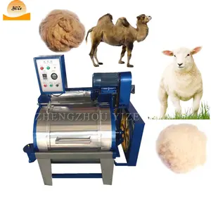 Alpaka yünü arıtma makinesi yün temizleme ovma kurutma makinesi küçük deve koyun yünü çamaşır susuzlaştırma kurutma makinesi