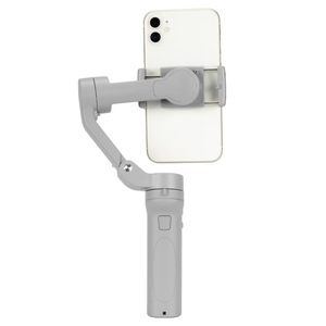 Estabilizador de cardán de 3 ejes plateado para grabación de video con teléfono móvil y transmisión en vivo con control remoto Bluetooth - Product Image 4