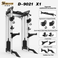 Système de rack de musculation multifonctionnel avec barre de traction et accessoires de câble pour l'entraînement complet du corps