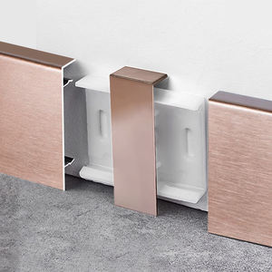 Perfil de Rodapié de Aluminio de Alta Calidad Directo de Fábrica, Negro, 8cm/10cm, Altura Personalizada, Decorativo, Metal Cepillado - Product Image 6