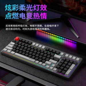 Lenovo K5098 Wired <b>Keyboard</b> 99 Keys Mixed Color Lighting Office Gaming Use - Product Image 4