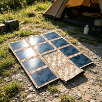 Module de charge solaire 100W, panneau photovoltaïque portable pour militaires, tactique militaire, urgence hors réseau, camping et randonnée