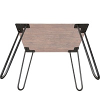 Ensemble de 4 pieds de table en forme d'épingle à cheveux, pieds de meubles en acier robuste avec trous pré-percés, remplacement DIY pour table à manger