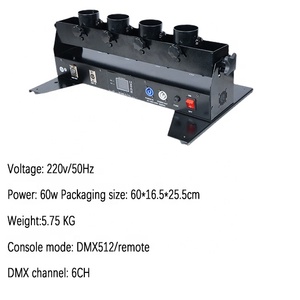 Gubera Mini petit type de lanceur de canon à confettis Machine à confettis Machine à tirer au sol 4 têtes - Product Image 6