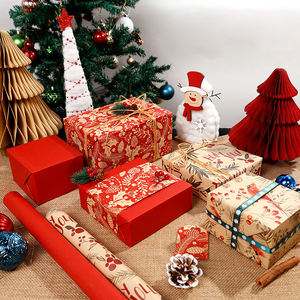 New Design Holiday Gift Wrapping Foil <b>Paper</b> 43*300 cm <b>Roll</b> Birthday <b>Wrap</b> <b>Paper</b> Packaging - Product Image 3