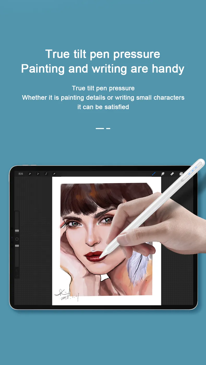 Bán Số Lượng Lớn Hợp Kim Nhôm Hoạt Động Chính Xác Cảm Ứng Palm Từ chối Thông Minh Stylus Pen Cho Lpad Bút Chì 1st Và 2nd Thế Hệ Máy Tính Bảng