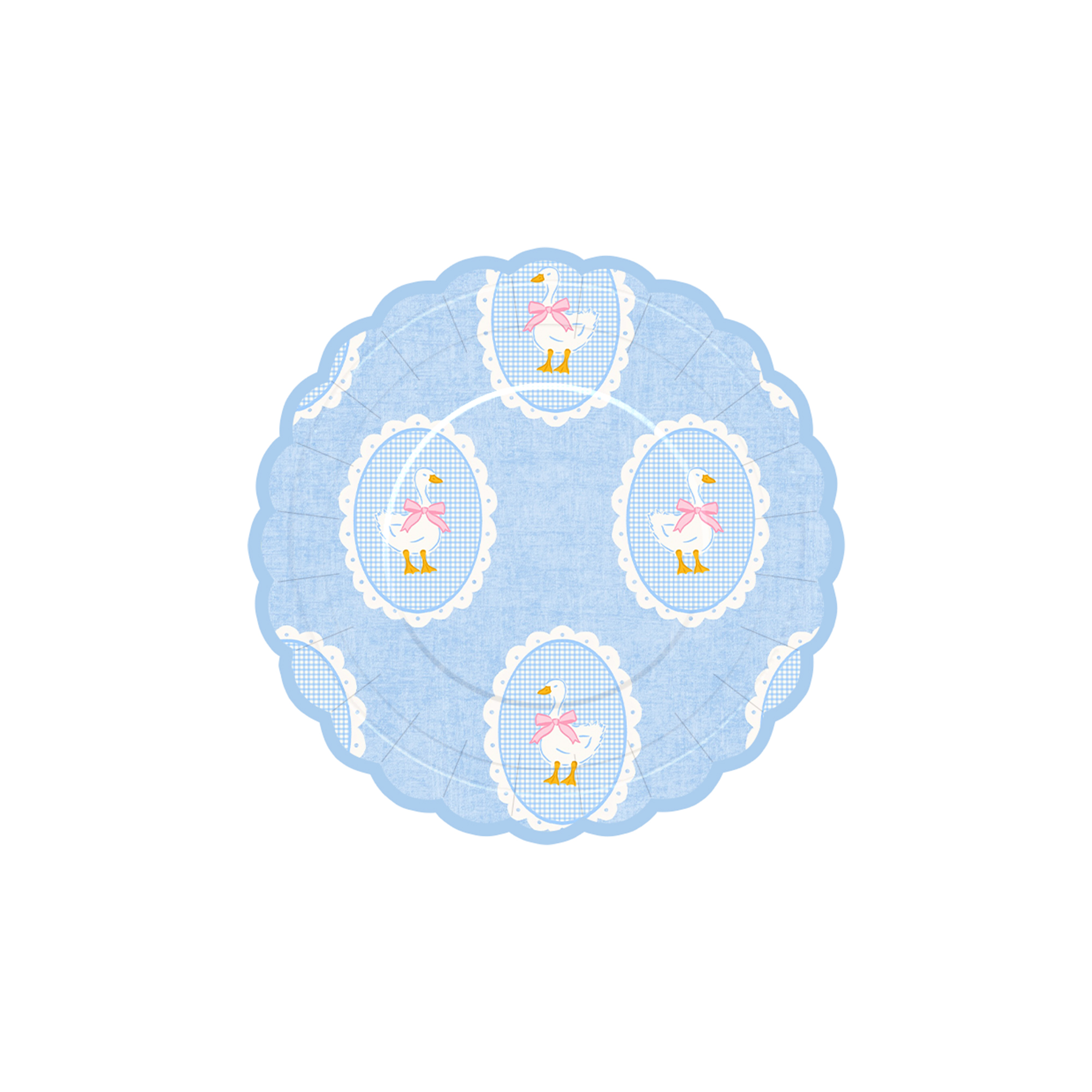 Plato de papel de 7 pulgadas * 8 unidades