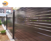 Para Protección y Seguridad, Valla de Privacidad de Aluminio Negra, Fácil de Montar sin Excavar, Panel Plano Horizontal
