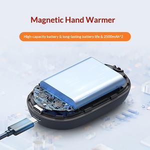 Chauffe-mains magnétiques portables séparés 2026, rechargeables, lot de 2, chauffe-mains électriques portables, chauffe-mains réutilisables, chauffe-mains bon marché - Product Image 3