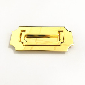 Kosin Hardware JF Handle Classic Square Box <strong>Gold</strong> and Copper Concealed Recessed Handle - Product Image 3