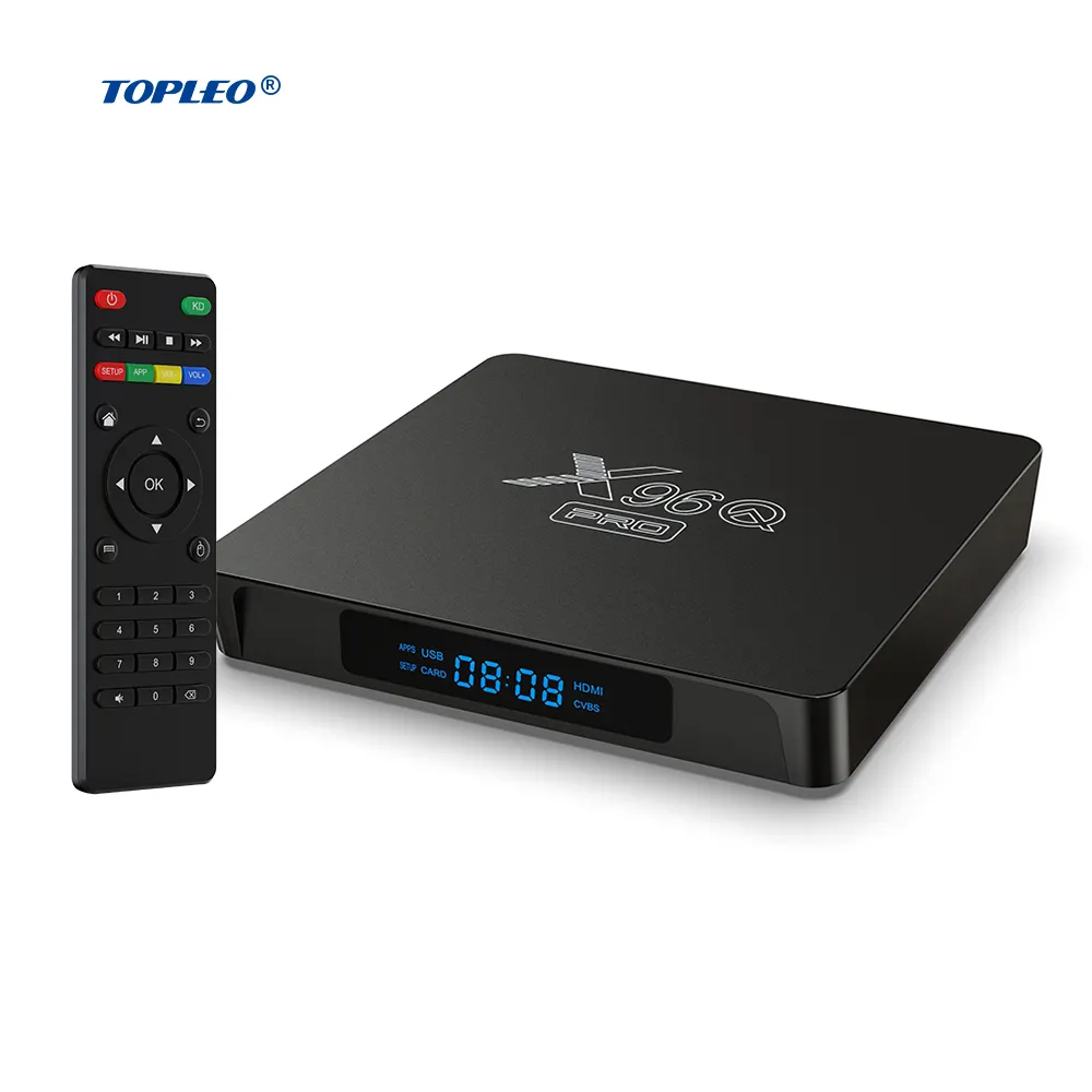 Topleo box android x96q pro tv 8gb 16gb rom, com wifi box set top box luby