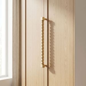 Customized European Brass Refrigerator <b>Handles</b> for Kitchen Wardrobe Wine Cabinet Fridge <b>Door</b> <b>Pull</b> Long Appliance Unlacquered - Product Image 6
