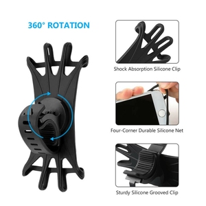 Bike Điện Thoại Núi Xoay Điện Thoại Di Động Chủ Cho Xe Đạp Handlebar Tương Thích Với <span class=keywords><strong>iPhone</strong></span> <span class=keywords><strong>6</strong></span> 7 8 X Cộng Với Samsung Galaxy - Product Image 3