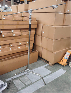 حامل حامل C خفيف من الفولاذ المقاوم للصدأ شديد التحمل مع عجلات تصميم جديد للتصوير الضوئي والإضاءة القوية - Product Image 6