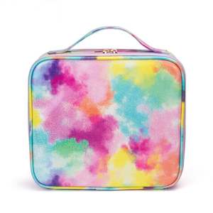 Elegant Customized for Pink Holographic <b>Makeup</b> Designer Bag In-Stock Make <b>Box</b> With Zipper Closure for Daily Cosmetic Necessities - Product Image 4