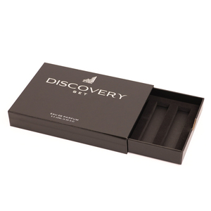 Caja de Cartón Rígido Personalizada para Set de Descubrimiento de Perfumes, con Soporte para Muestras de Fragancia de 2ml y 10ml - Product Image 1