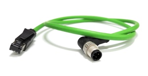 สายเคเบิล Bibo EtherNet IP M12 ต่อ RJ45 แบบมีชีลด์ ขั้วต่อ 4 พิน พร้อมสายสีเขียว - Product Image 4