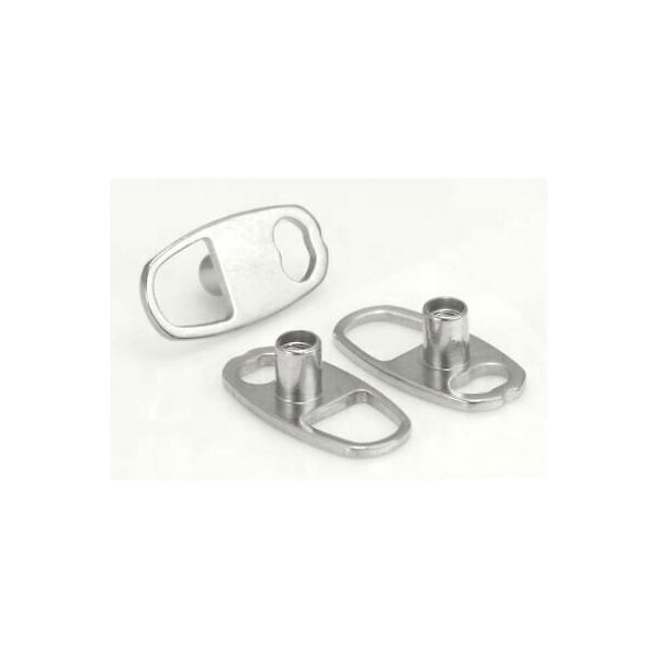 G23 Titanium 14g Trendy Dermal Anchor 2-Hole with Oval Base Body Piercing Jewelry for Engagement Wedding Anniversary & Gift