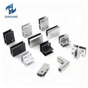 Clamp à trois voies en alliage d'aluminium argenté anodisé noir, forme à 90 degrés, pour panneaux de verre, bois, <span class=keywords><strong>carrelage</strong></span> - Accessoires pour portes et fenêtres - Product Image 3