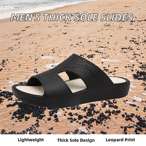 Nouvelles sandales à semelle épaisse et bout ouvert pour hommes, tailles 39-45, légères, tendance, jetables, pour l'été, la plage, à bas prix - Product Image 2