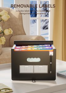 문서 정리함 방수 문서 가방 인덱스 디바이더 폴더 패턴 보관 파일 맞춤 로고 모바일 폴더 폴더 포켓 - Product Image 4