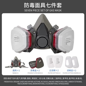 制造商直供防毒面具 制造商安全防毒面具，用于防尘和防蒸汽 - Product Image 2