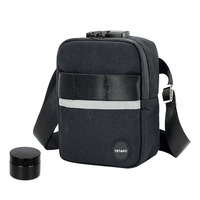 Sac de voyage à bandoulière tendance, imperméable, anti-odeur, avec fermeture éclair, doublure en carbone, petit format, personnalisable avec logo
