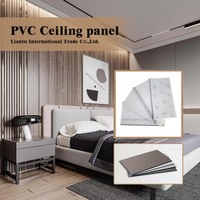 Panneaux de plafond en PVC, dalles, revêtements muraux, divers motifs personnalisés en gros, avec film imperméable et ignifuge