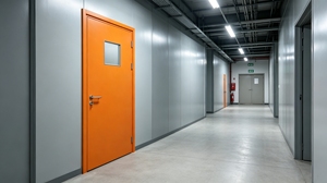 Puerta Cortafuego <span class=keywords><strong>de</strong></span> Acero <span class=keywords><strong>de</strong></span> Una Hoja con Panel <span class=keywords><strong>de</strong></span> Visión para Salas <span class=keywords><strong>de</strong></span> Servidores y Centros <span class=keywords><strong>de</strong></span> Datos, Puertas Resistentes al <span class=keywords><strong>Fuego</strong></span> con Certificación CE/UL - Product Image 5