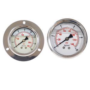 Aço inoxidável Manomter água líquida enchida alta pressão calibre 10-16Bar - Product Image 1